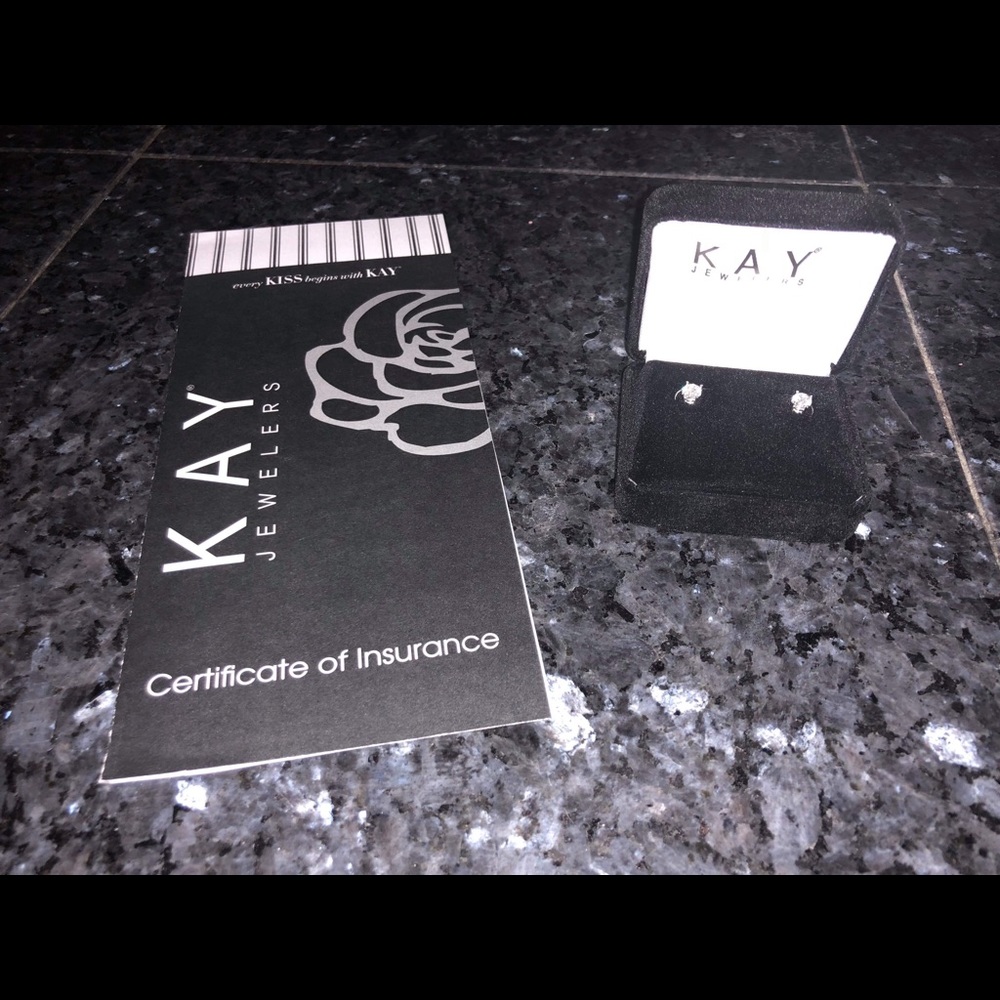 1ct diamond earrings